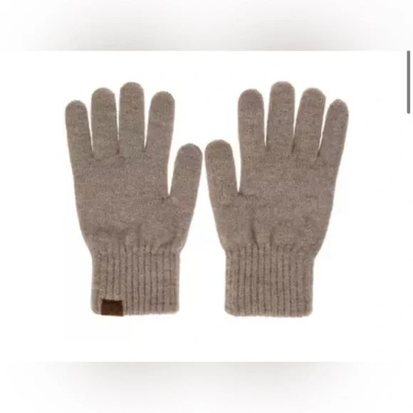 C.C Beige Knitted Glove - Picture 2 of 2
